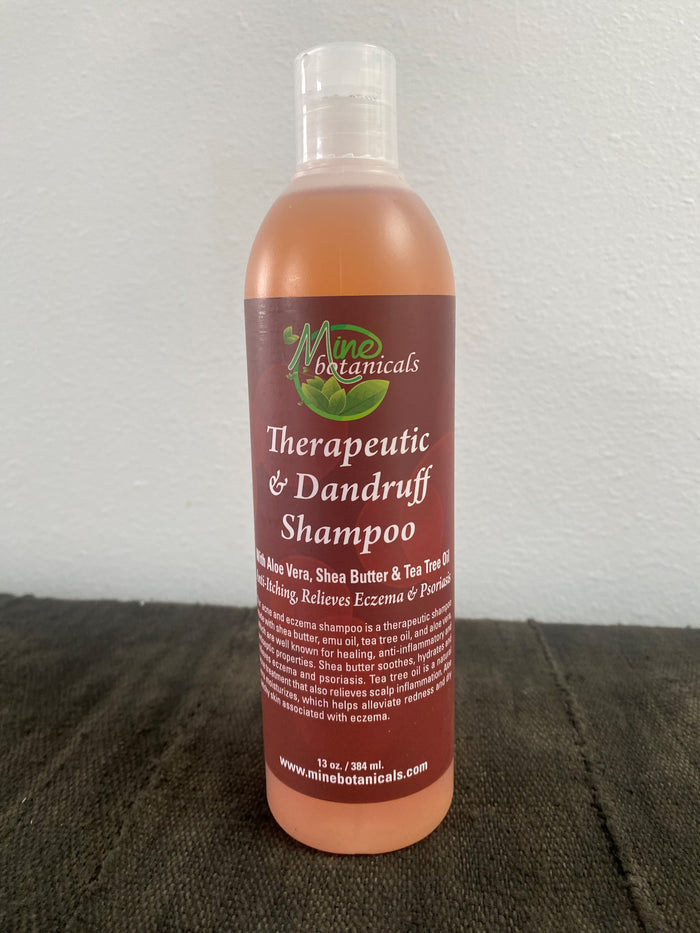 Acne/Eczema Therapeutic & Dandruff Shampoo with Aloe Vera, Shea Butter & Tea Tree Oil