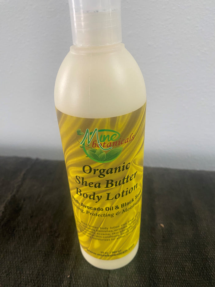 Organic Shea Butter Body Lotion with Avocado Oil & Black Seed Healing, Protecting & Moisturizing